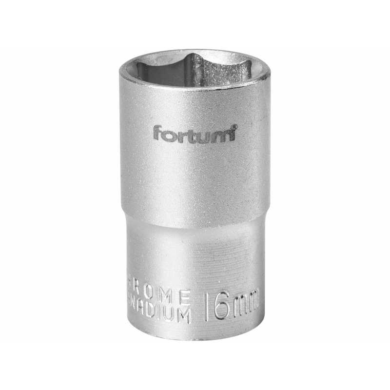 Hlavica nástrčná, 1/2'', 16mm, Fortum, 4700416