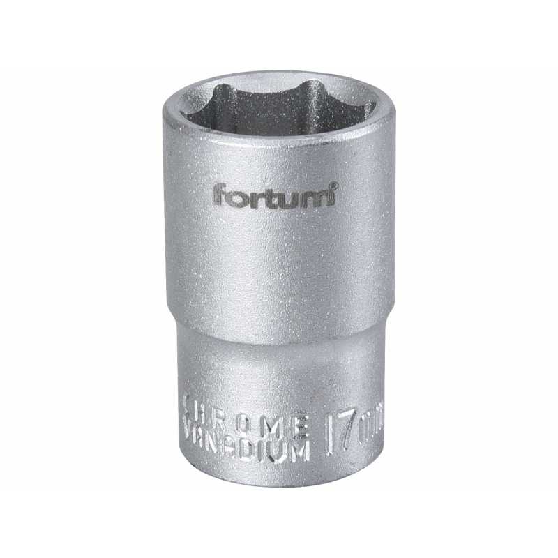 Hlavica nástrčná, 1/2'', 17mm, Fortum, 4700417