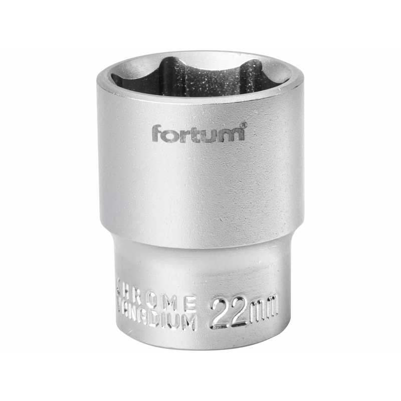 Hlavica nástrčná, 1/2'', 22mm, Fortum 4700422