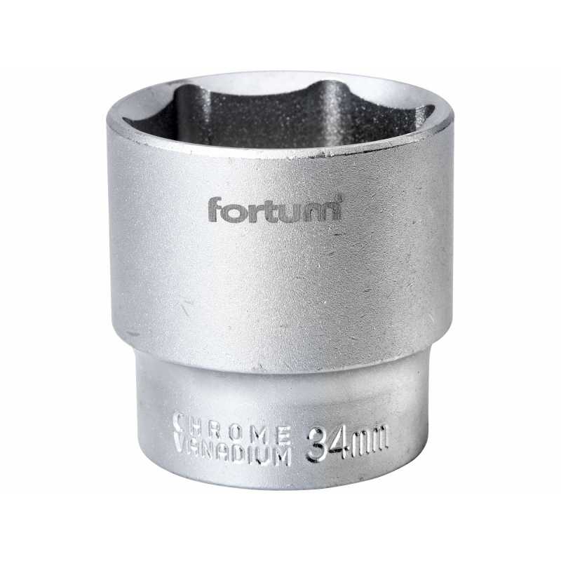 Hlavica nástrčná, 1/2'', 34mm, Fortum, 4700434