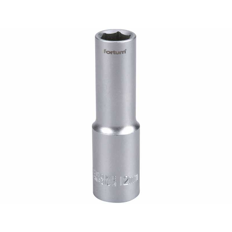 Hlavica nástrčná, 1/2'', 12mm predĺžená, Fortum, 4700512