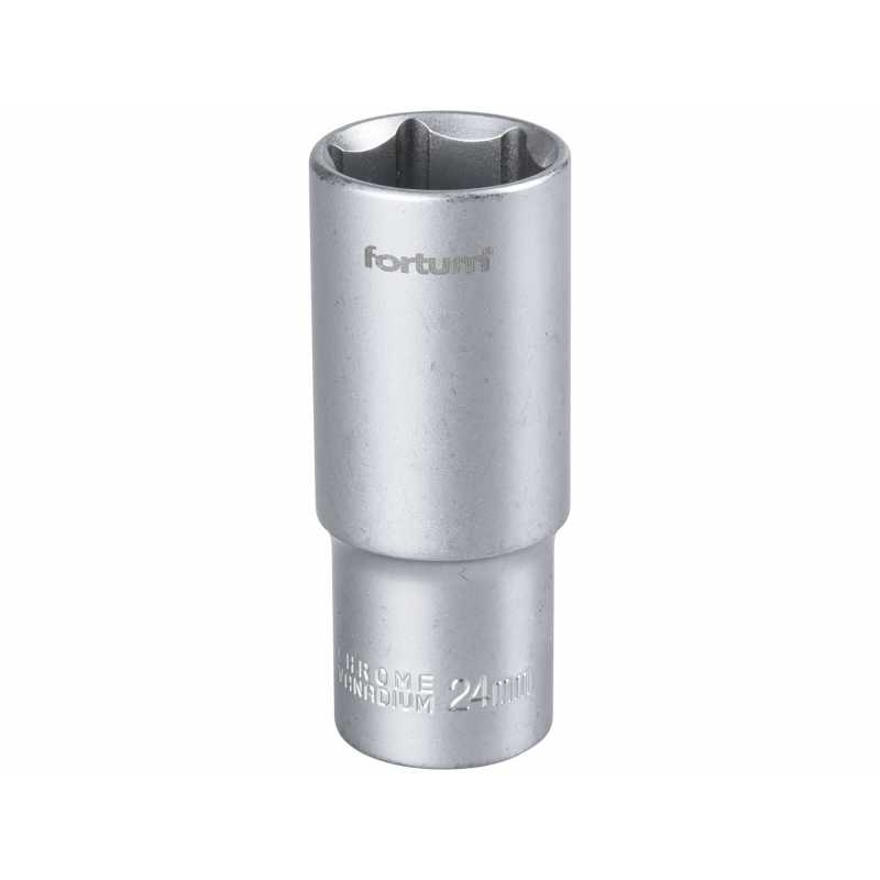 Hlavica nástrčná, 1/2'', 24mm predĺžená, Fortum, 4700524