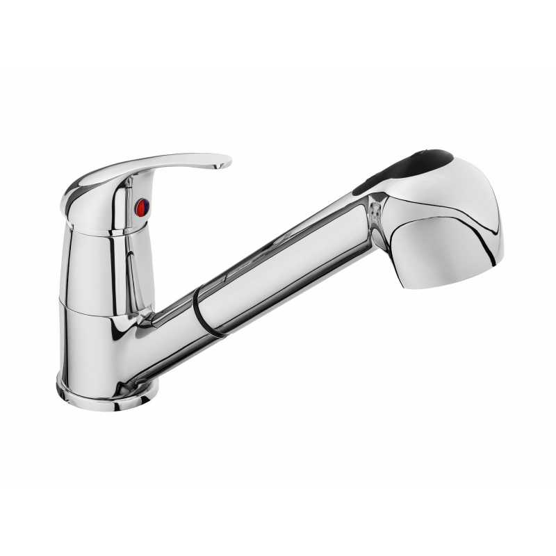 Batéria stojanková s výsuvnou sprchou, hadica 1,3m, Balletto 81019
