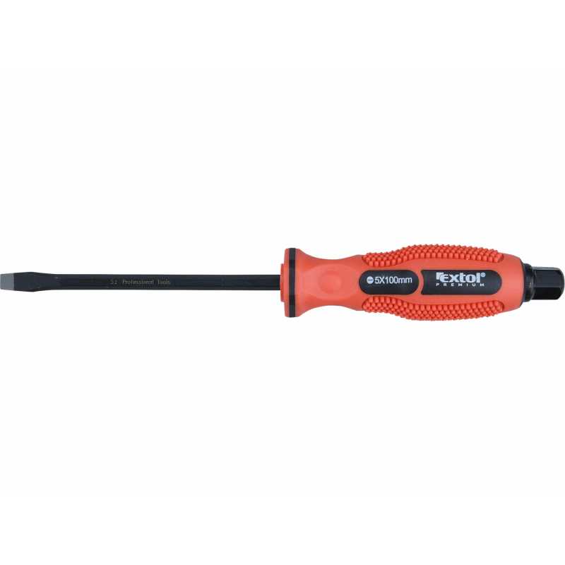 Šroubovák (-), PL5x100mm, příklepový, Extol Premium 8819111