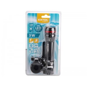 Svietidlo LED s držiakom na bicykel, Extol Craft 43110