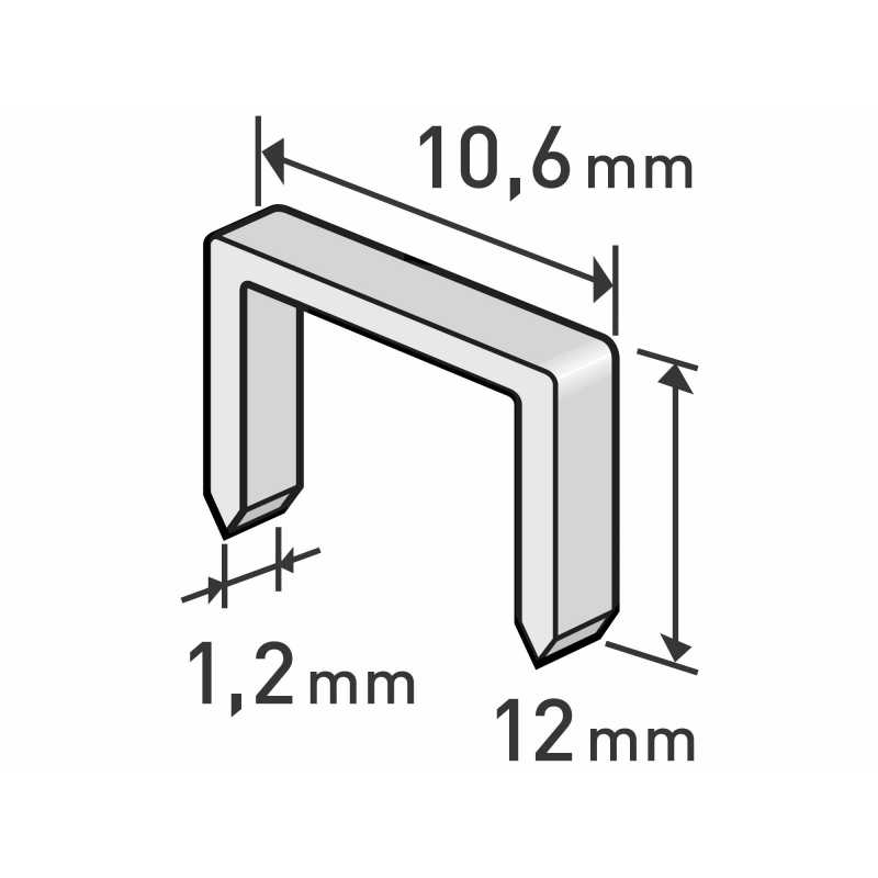 Spony do sponkovacej pištole 1000ks, Extol Premium 8852204