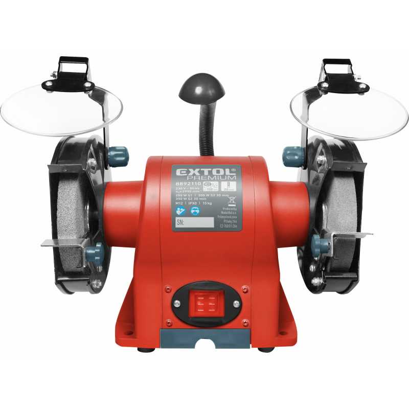 Brúska dvojkotúčová príkon 350W 150mm, Extol premium 8892110