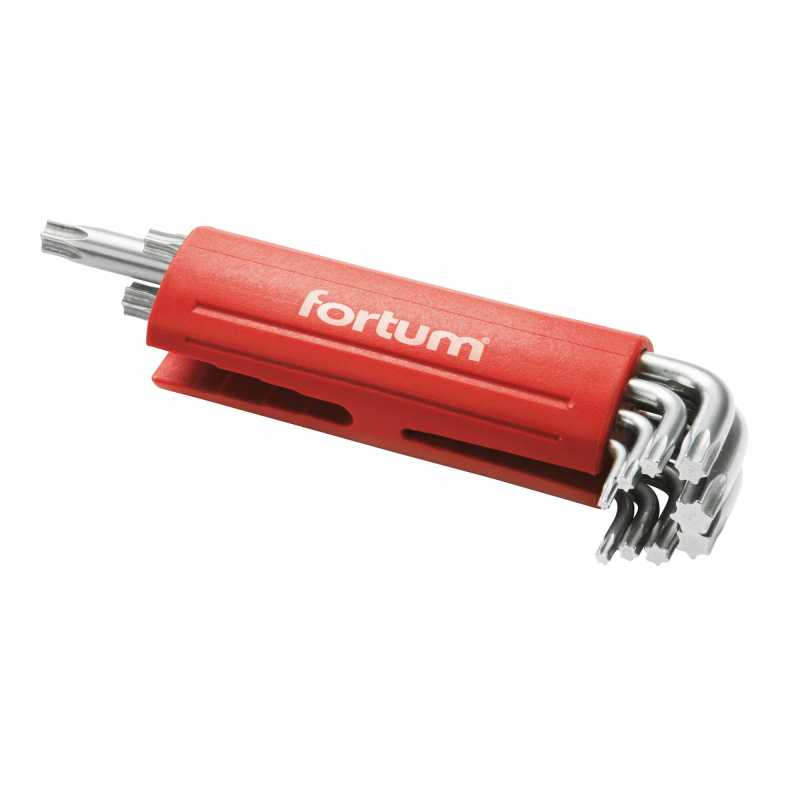 Klíče Torx zástrčné, T10-50, 9-dílná sada, Fortum, 4710300