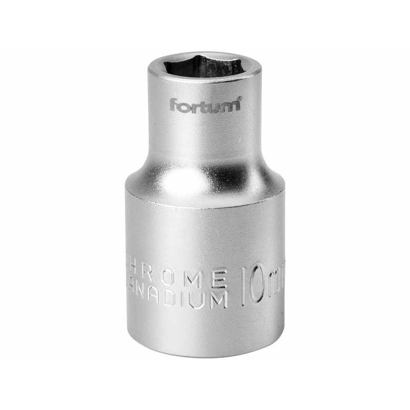 Hlavica nástrčná, 1/2'', 10mm, Fortum, 4700410