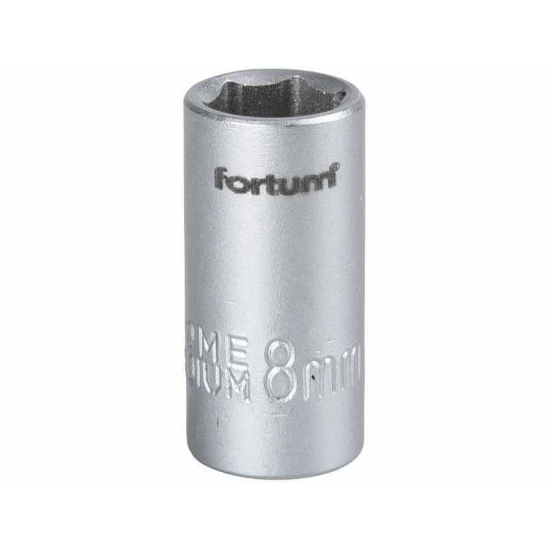 Hlavice nástrčná, 1/4'', 8mm, Fortum, 4701408