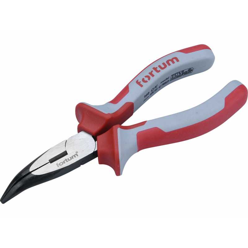 Kliešte pologuľaté zahnuté, 160mm, FORTUM, 4770321