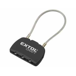Zámok visiaci lankový, kódovací, na batožinu, Extol Craft 78115