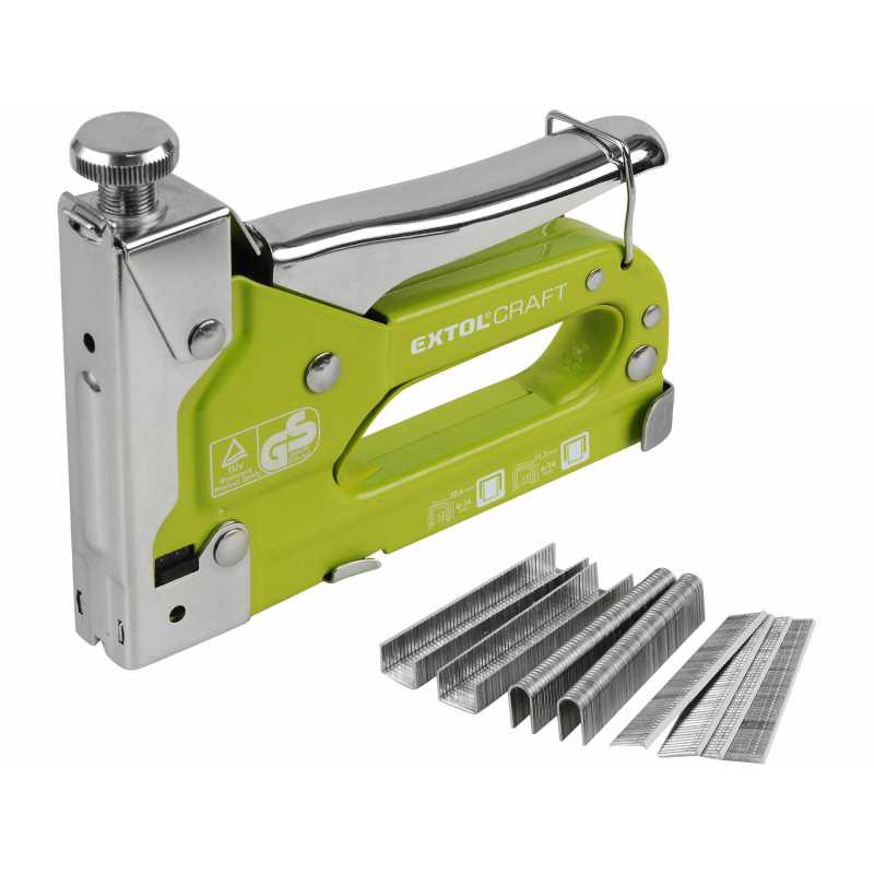 Pistole sponkovací, tloušťka spony 1,2mm, Extol Craft 9176