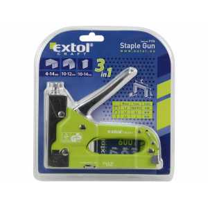 Pistole sponkovací, tloušťka spony 1,2mm, Extol Craft 9176
