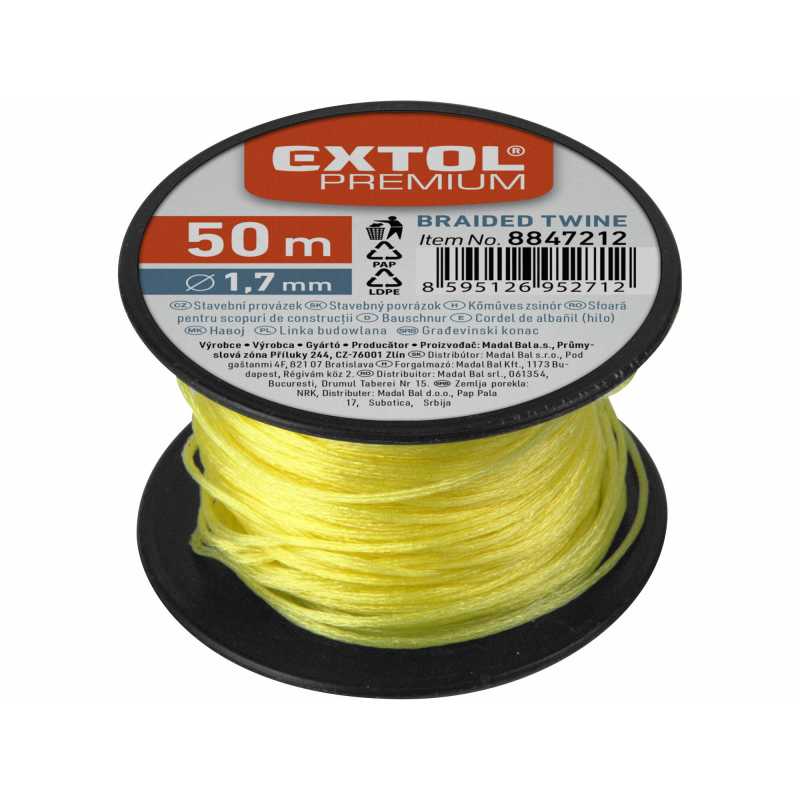 Murárska šnúra, cievka, Extol Premium 8847212
