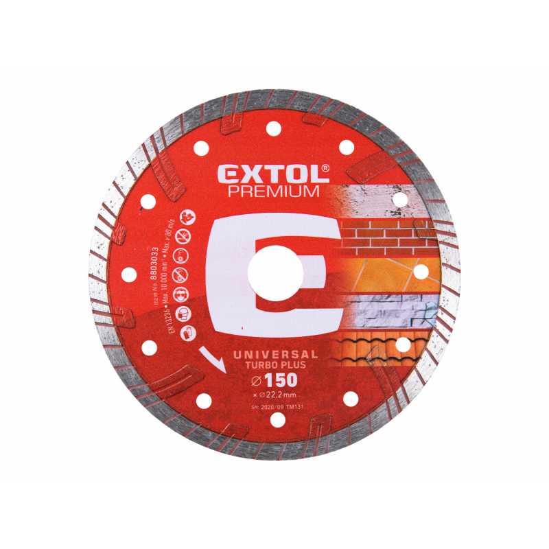 Kotúč rezný diamantový, 150mm, Extol Premium 8803033