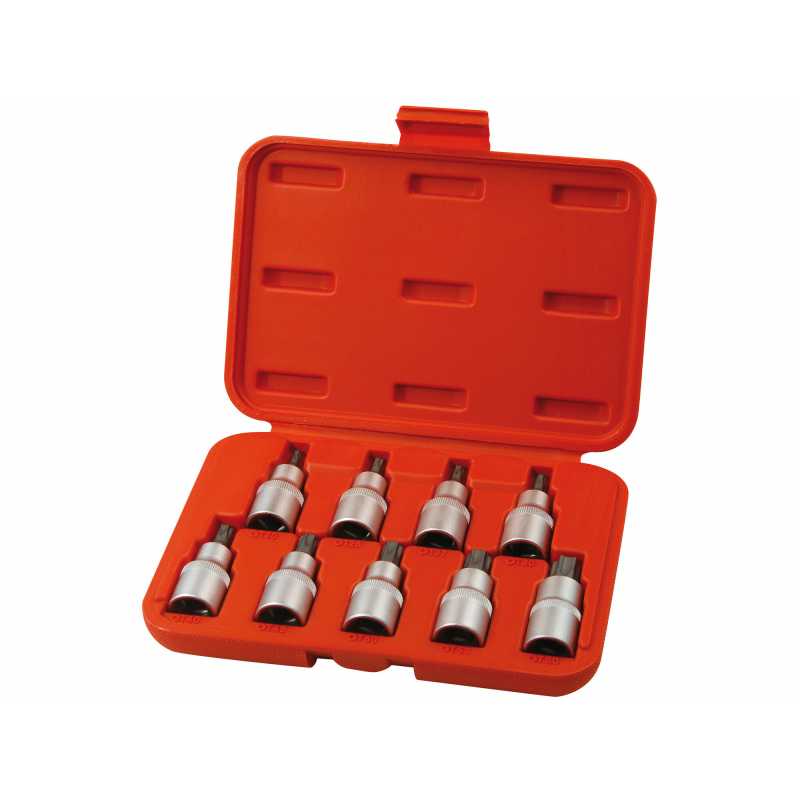 Hlavice nástrčné, TORX, 9-dielna sada, Extol Premium 8818124