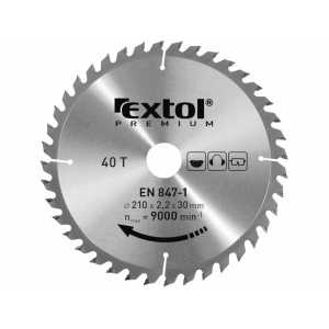Kotouč pilový, 125x1,4x22,2mm, 24zubů, Extol Premium 8803206