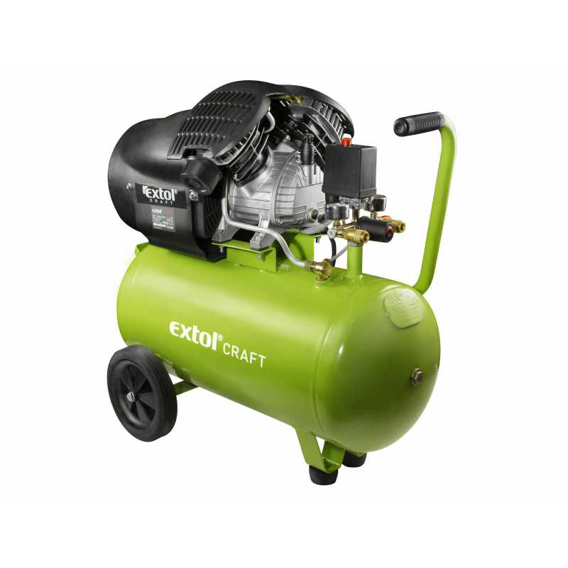 Kompresor olejový dvouválcový, 2200W, 50l, Extol Craft 418211