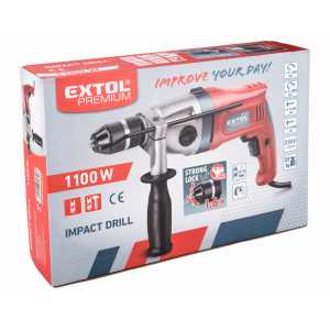 Vrtačka příklepová dvourychlostní ID 1100 CF, Extol Premium 8890052