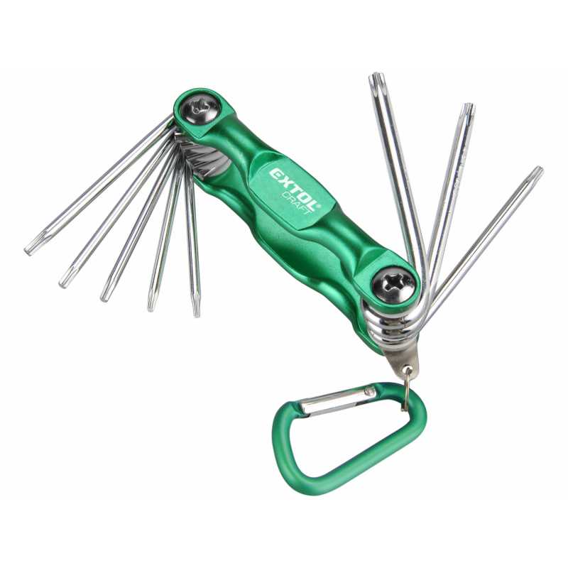 Kľúče TORX, 8-dielna sada, T6-T25, Extol Craft 66016