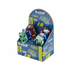 Kľúče TORX, 8-dielna sada, T6-T25, Extol Craft 66016