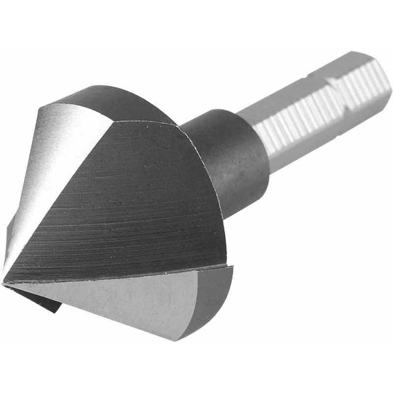 Záhlbník kuželový 90°, 25mm, 3-britá hlava, 1/4" šesťhranná stopka, HSS, EXTOL PREMIUM 8801172