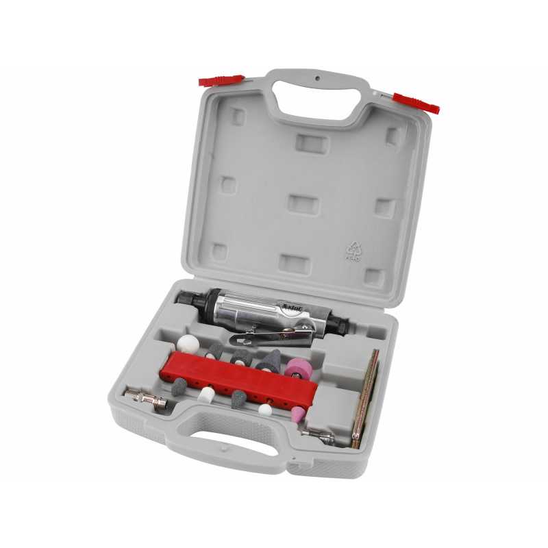 Brúska priama pneumatická s nadstavcami, Extol Premium 8865002