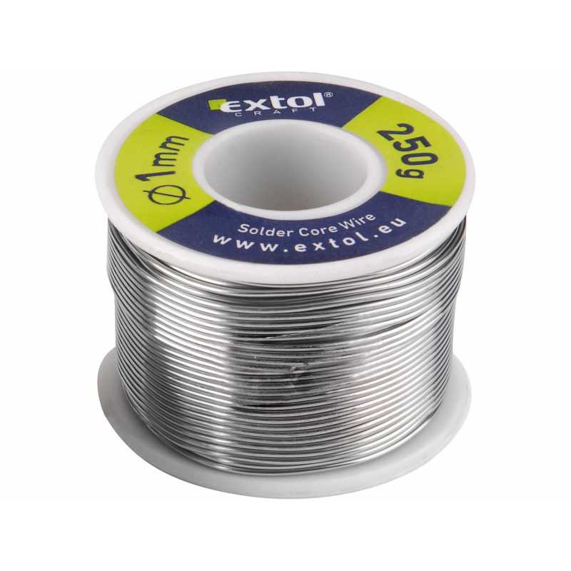 Cín na spájkovanie 1mm, 250g, Extol Craft 9947