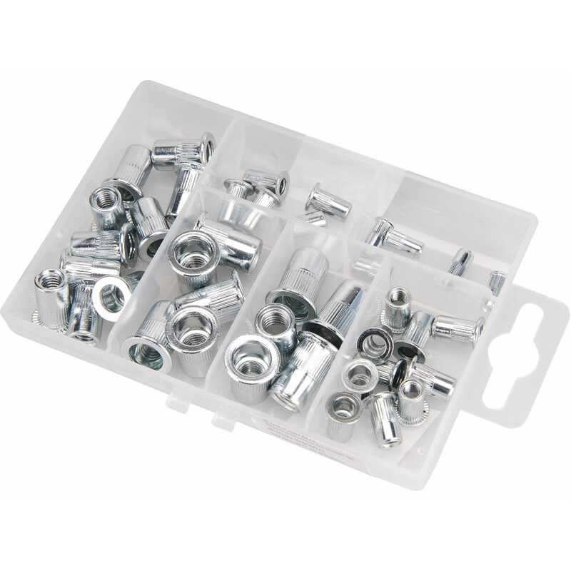 Matice nitovacie, sada 40ks, M3-M4-M5-M6-M8, 4770681