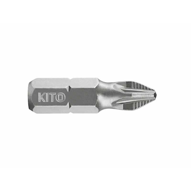 Bit krížový 20ks, PZ1x25mm, Gripp, krabička, S2, KITO 4810211