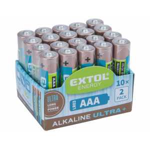 Baterie alkalická 20ks,...