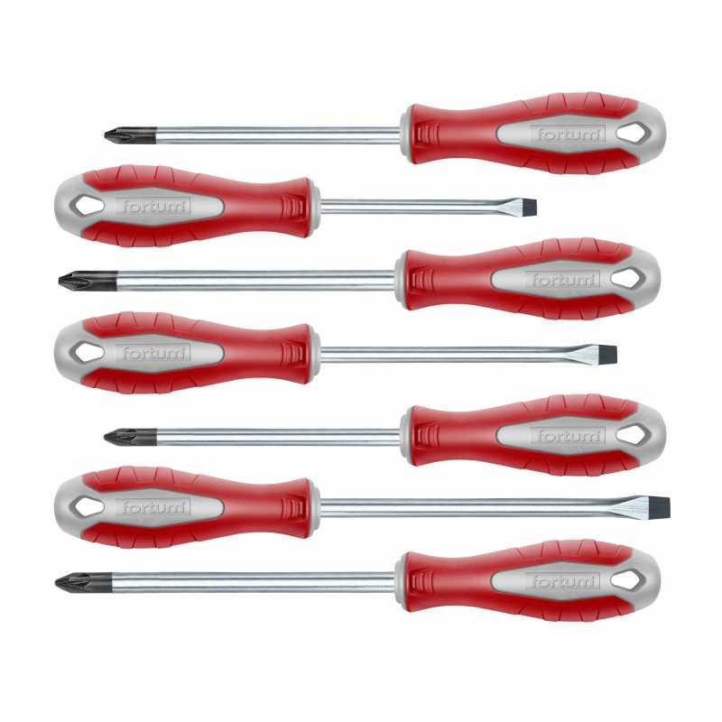 Skrutkovače S2, magnetické, 7-dielna sada, FORTUM, 4740930