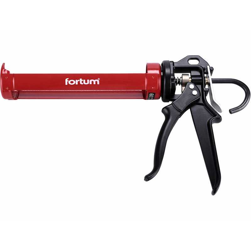Pištoľ na tmel poloskeletová kovová, 225mm, FORTUM 4770820
