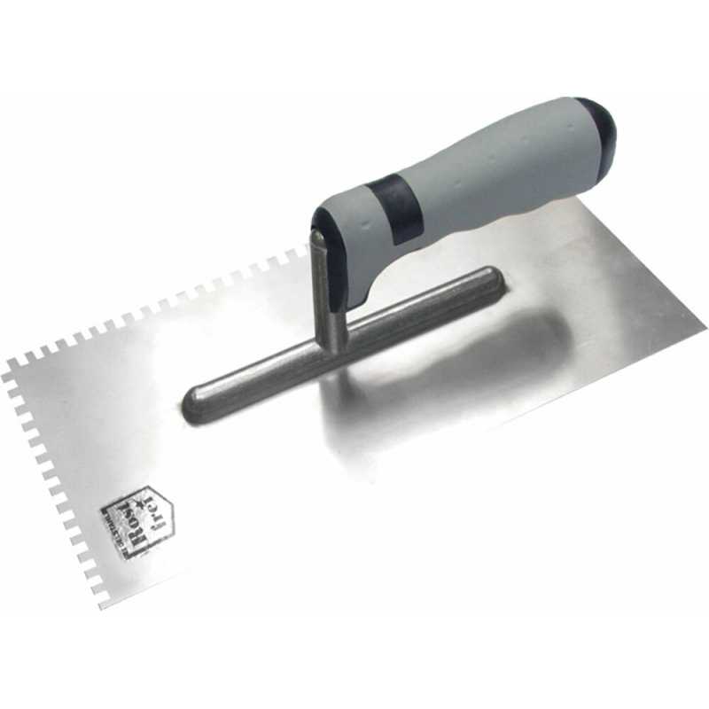 Hladidlo antikorové 270x130mm, zuby 10x10mm Extol Premium 750306