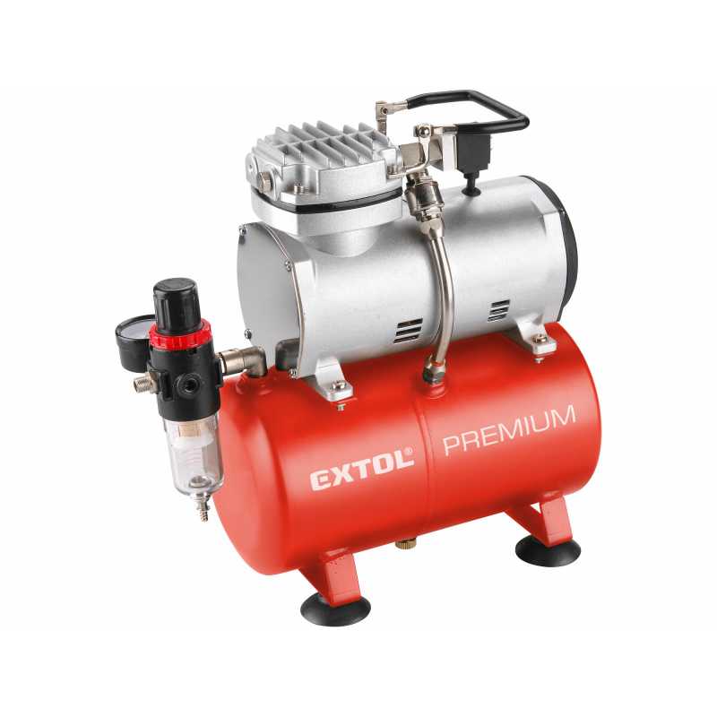 Kompresor bezolejový, 150W, 600kPa, 3l, Extol Premium 8895300
