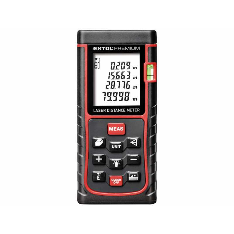 Merač vzdialenosti laserový do 80m / +-1,5mm, Extol Premium 8820043