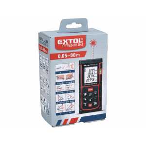 Merač vzdialenosti laserový do 80m / +-1,5mm, Extol Premium 8820043