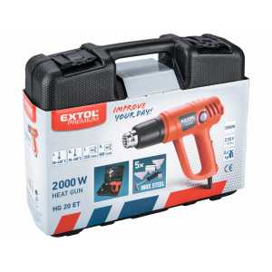 Pištoľ teplovzdušná HG 20 ET, príkon 2000W, Extol premium 8894801