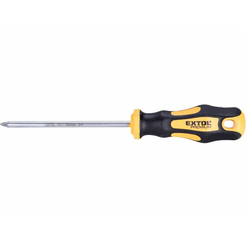Šroubovák (+) PZ1x100mm, CrV, Extol Premium 8819236
