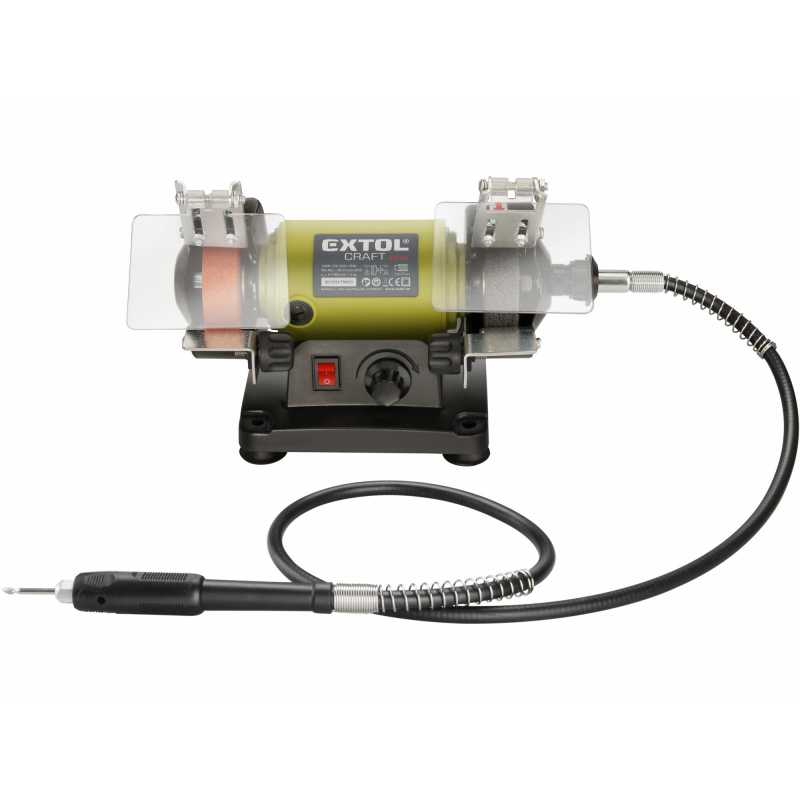 Brúska stolová dvojkotúčová s priamou brúskou, príkon 120W, 75mm, Extol Craft 410112