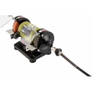 Bruska stolová dvoukotoučová s přímou bruskou, příkon 120W, 75mm, Extol Craft 410112
