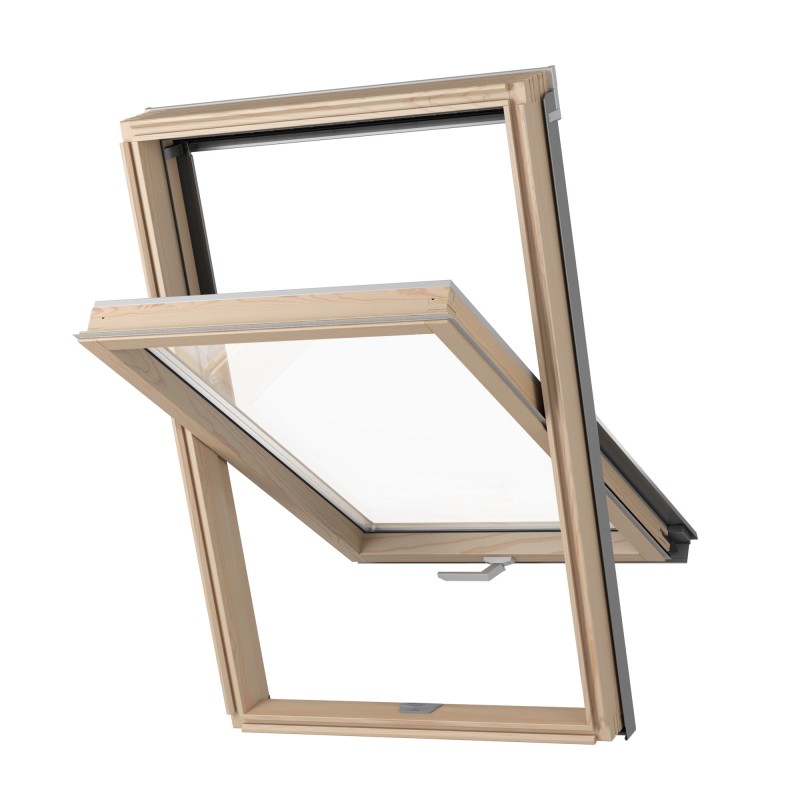 Strešné okno drevené Solid Pine 78x118 AAY B900/M6A, RoofLITE+