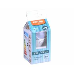 Žiarovka LED mini, 5W, 410lm, E14, Extol Craft 43010