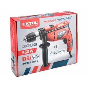 Vrtačka příklepová 550W, Extol Premium 8890015