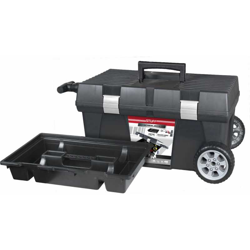 Kufor na náradie plastový s kolieskami, 760x380x330mm, 78833