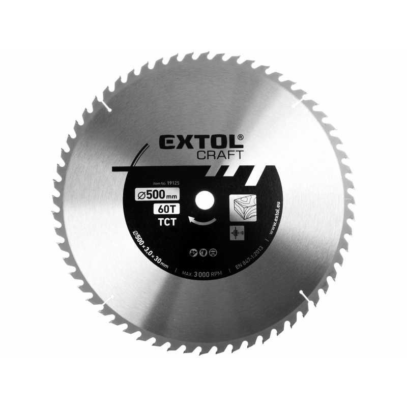 Kotúč pílový s SK plátkami 500x2.8x30mm 60Z, Extol Craft 19125