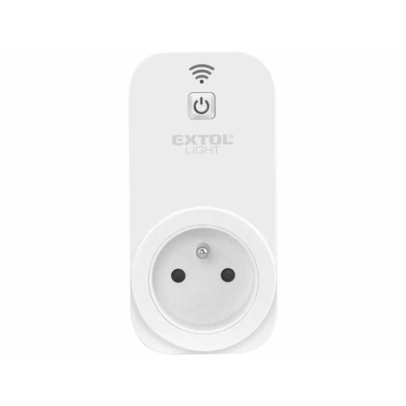 Zásuvka diaľkovo ovládaná cez Wi-Fi, Extol Light 43800