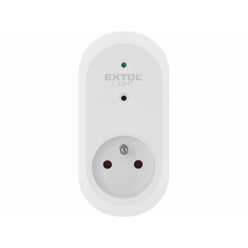 Zásuvka diaľkovo RF ovládaná, 2ks, Extol Light 43802