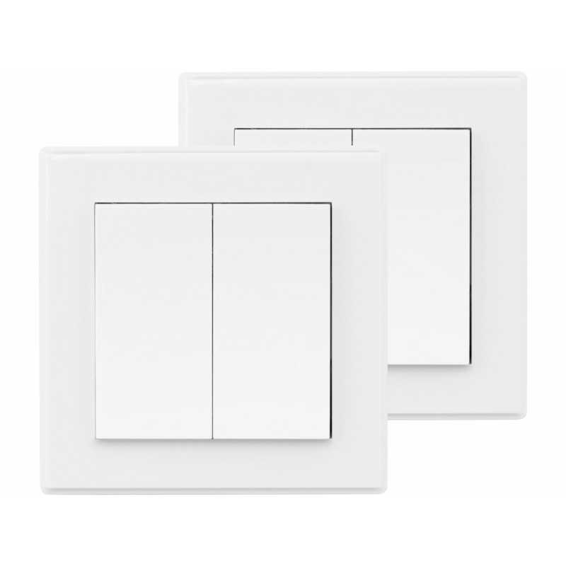 Vypínač nástěnný s dálkovým ovládáním 2ks, Extol Light 43822